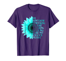 Load image into Gallery viewer, Funny shirts V-neck Tank top Hoodie sweatshirt usa uk au ca gifts for i wear teal sunflower ovarian cancer awareness t shirt 799040