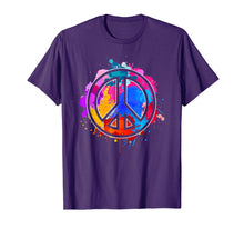 Load image into Gallery viewer, Tie Dye Flowered Peace Sign Graphic Hippie T-Shirt