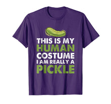 Load image into Gallery viewer, This Is My Human Costume I'm Really A Pickle T-Shirt