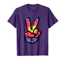 Load image into Gallery viewer, Funny shirts V-neck Tank top Hoodie sweatshirt usa uk au ca gifts for 60s 70s Tie Dye Peace Hand Sign Shirt - Hippie 699597
