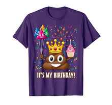Load image into Gallery viewer, It's My Birthday Poop Emoji T-Shirt