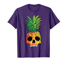 Load image into Gallery viewer, Funny shirts V-neck Tank top Hoodie sweatshirt usa uk au ca gifts for Pineapple Skull T shirt Aloha Beaches Hawaiian Hawaii Goth 139807