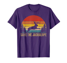 Load image into Gallery viewer, Retro vintage save the Jackalope tshirt for camping-lovers, T-Shirt 169265