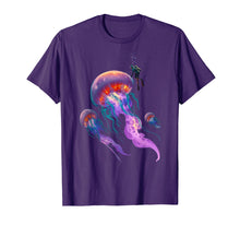 Load image into Gallery viewer, Funny shirts V-neck Tank top Hoodie sweatshirt usa uk au ca gifts for Jellyfish t-shirt beautiful jelly fish with scuba diver 688297