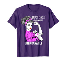 Load image into Gallery viewer, Funny shirts V-neck Tank top Hoodie sweatshirt usa uk au ca gifts for Breast Cancer Warrior Unbreakable T-Shirt Awareness Gift 2659052