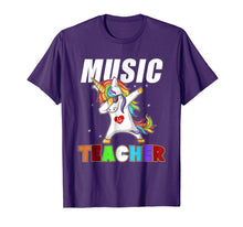Load image into Gallery viewer, Music Teacher Unicorn T Shirt Dabbing Funny Gifts Dab