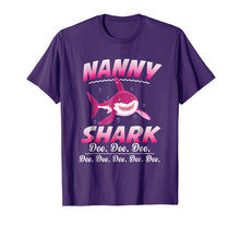 Load image into Gallery viewer, Funny shirts V-neck Tank top Hoodie sweatshirt usa uk au ca gifts for Nanny Shark Doo Doo Doo T-Shirt 1590678