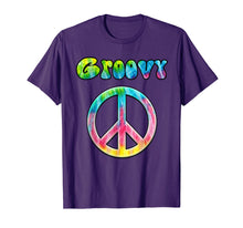 Load image into Gallery viewer, Funny shirts V-neck Tank top Hoodie sweatshirt usa uk au ca gifts for Groovy 70's Retro Vintage Tie Dye Hippie Peace Sign T-Shirt 1387214