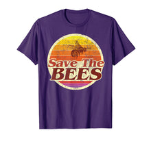 Load image into Gallery viewer, Save The Bees Tshirt Women Men Vintage Retro Distressed Gift