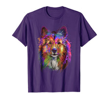 Load image into Gallery viewer, Funny shirts V-neck Tank top Hoodie sweatshirt usa uk au ca gifts for Splash Art Shetland Sheepdog T-Shirt | Cute Sheltie Gifts 1057485