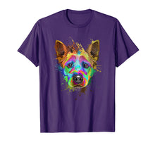 Load image into Gallery viewer, Funny shirts V-neck Tank top Hoodie sweatshirt usa uk au ca gifts for Splash Art Cattle Dog T-Shirt | Blue heeler Lover Gifts 399555