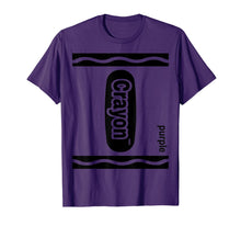 Load image into Gallery viewer, Purple Crayon Box Halloween Costume Matching Couple Group T-Shirt