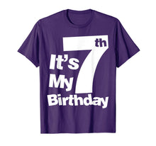 Load image into Gallery viewer, 7th Birthday Shirt. It's My 7 Birthday T Shirt. 7 Birthday T-Shirt-275237