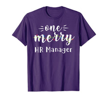 Load image into Gallery viewer, One Merry HR Manager Job Xmas Lights Christmas Gifts T-Shirt