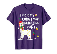 Load image into Gallery viewer, This Is My Christmas Llama Pajama Pyjama Top Christmas Gifts T-Shirt
