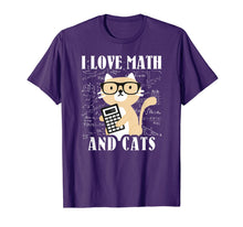 Load image into Gallery viewer, Funny shirts V-neck Tank top Hoodie sweatshirt usa uk au ca gifts for Math Kitty Cat I Love Math And Cats Mathematics Math Gifts T-Shirt 470777