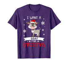 Load image into Gallery viewer, Funny shirts V-neck Tank top Hoodie sweatshirt usa uk au ca gifts for All I Want for Christmas Is A Goat T-Shirt Merry Xmas T-Shirt 458451