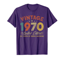 Load image into Gallery viewer, Vintage 1970 Clothes 50 Years Old Retro 50th Birthday Gifts TShirt216625