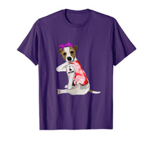 Load image into Gallery viewer, Women Gifts Jack Russell Terrier Dog Tattoo I Love Mom T-Shirt-990657