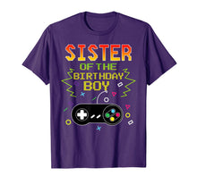 Load image into Gallery viewer, Sister Of Birthday Boy Video Game Outfit Gamer Party T-Shirt-511576