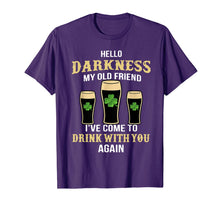 Load image into Gallery viewer, Hello Darkness My Old Friend I've Come To Drink With You T-Shirt-159568