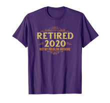 Load image into Gallery viewer, Retired 2020, Retirement Gifts For Men & Women, Funny T-Shirt-71812