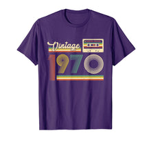 Load image into Gallery viewer, 50th Birthday Gifts Cassette Vintage 1970 50 Years Old T-Shirt-160783