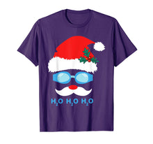 Load image into Gallery viewer, Funny shirts V-neck Tank top Hoodie sweatshirt usa uk au ca gifts for Ho Ho Ho H2O H2O H2O Swimming Gifts Santa Claus Swimmer T-Shirt 804480