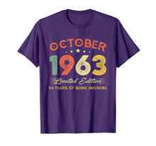 Load image into Gallery viewer, October 1963 56 Years Old Vintage 56th Birthday Gifts T-Shirt