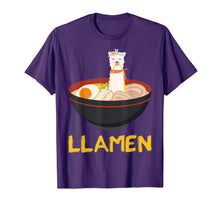Load image into Gallery viewer, Llamen Llama Ramen Noodle Japanese Anime Kawaii Gift T-Shirt