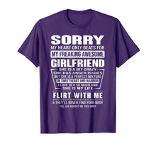 Load image into Gallery viewer, Sorry My Heart Only Beats for My Freaking Awesome Girlfriend T-Shirt-271491