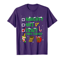 Load image into Gallery viewer, Naughty Nice Crazy Math Teacher Christmas Funny Xmas Gift T-Shirt-1047417