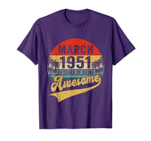 Load image into Gallery viewer, Vintage Retro March 1951 69th Birthday Gifts 69 Years Old TShirt1015902
