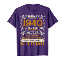 Load image into Gallery viewer, February 1940 Shirt 80 Years Old 80th Birthday Gifts T-Shirt-1285668