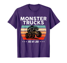 Load image into Gallery viewer, Vintage Monster Truck Are My Jam Retro Sunset Cool Engines T-Shirt-33734