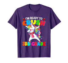Load image into Gallery viewer, 3rd Grade Dabbing Unicorn Back to School Shirt Girls Gift T-Shirt 109728