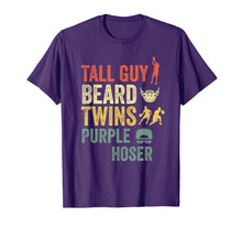 Load image into Gallery viewer, Perfect gift for kids dude-TALL GUY BEARD TWINS PURPLE HOSER T-Shirt-446879