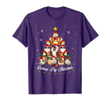 Load image into Gallery viewer, Tree Guinea Pig Christmas Tee Guinea Pig Christmas Pajamas T-Shirt