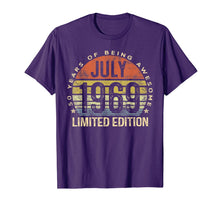 Load image into Gallery viewer, Born July 1969 Limited Edition Bday Gifts 50th Birthday T-Shirt 52845