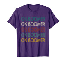 Load image into Gallery viewer, Vintage Ok Boomer Multiline Text Meme  T-Shirt