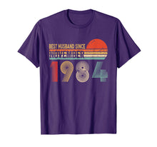 Load image into Gallery viewer, Mens 35th Wedding Anniversary Gifts Husband Since November 1984 T-Shirt