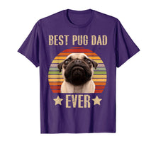 Load image into Gallery viewer, Mens Retro Vintage Best Pug Dad Ever Father's Day T-Shirt-807222