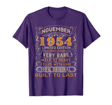 Load image into Gallery viewer, November 1954 Shirt 65 Years Old 65th Birthday Gift Him Her T-Shirt