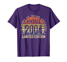 Load image into Gallery viewer, 16 Year Old Gifts Vintage 2004 Limited Edition 16th Birthday T-Shirt-85738