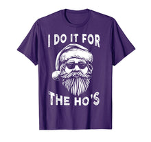 Load image into Gallery viewer, Funny shirts V-neck Tank top Hoodie sweatshirt usa uk au ca gifts for I Do It For The Hos Funny Christmas Santa Cool Sun Glasses T-Shirt 1013182
