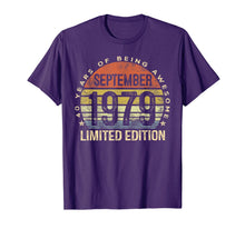 Load image into Gallery viewer, Born September 1979 Limited Edition Bday Gifts 40th Birthday T-Shirt 94085