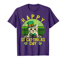 Load image into Gallery viewer, St Patricks Day Gifts Happy St Cat Tricks Day Cat Leprechaun TShirt856347