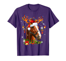 Load image into Gallery viewer, Funny shirts V-neck Tank top Hoodie sweatshirt usa uk au ca gifts for Horse Christmas Reindeer Lights Funny Horse Xmas Gift T-Shirt 262327