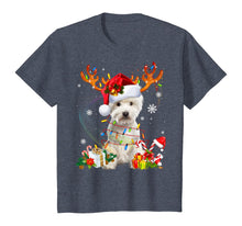 Load image into Gallery viewer, Westie Dog Christmas Reindeer Funny Xmas Gift T-Shirt