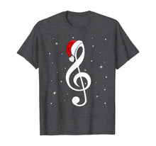 Load image into Gallery viewer, Funny shirts V-neck Tank top Hoodie sweatshirt usa uk au ca gifts for Musical Note Santa Hat Music Lover Merry Christmas Gifts T-Shirt 345758